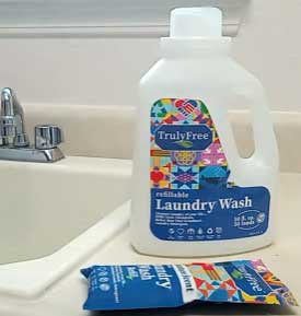 Truly Free Laundry Wash Refill Tip -Clean Laundry Detergent