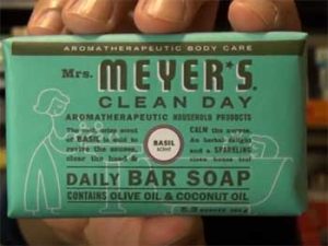 Mrs Meyer's clean day basil soap