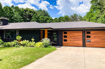 CHI Cedar Plank Garage Door