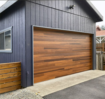 CHI Cedar Plank Garage Door