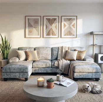 Macy's 4 Seats Modular Sectional Sofa