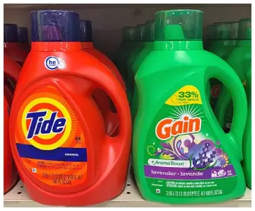 Gain Vs. Tide Laundry Detergent