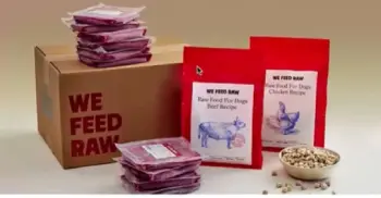 we feed raw dog food