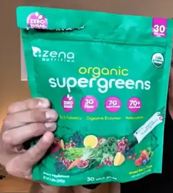Zena Nutrition Organic Super Greens Powder  