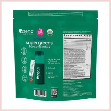 zena nutrition organic super greens powder 